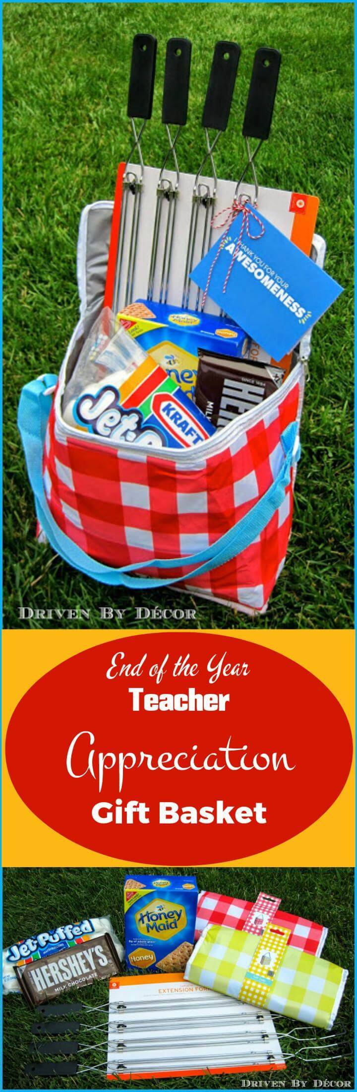 end of the year teacher appreciation gift basket